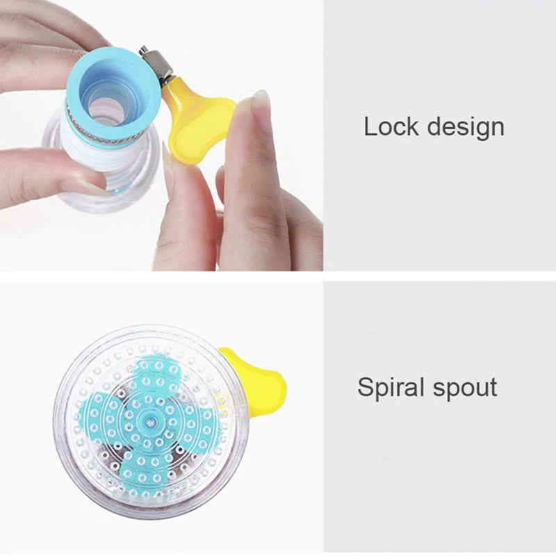 360° Rotatable Faucet Water Filter – Splash-Proof Purifier with Mineral Ball Filtration | فلتـر صنبور الماء القابل للتدوير ٣٦٠ درجة – منقي مياه مانع للرذاذ مع كرات فلترة معدنية