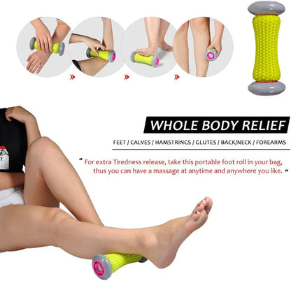 Deep Tissue Foot Massage Roller for Plantar Fasciitis &amp; Pain Relief | رولر تدليك القدم للأنسجة العميقة وتخفيف آلام القدم
