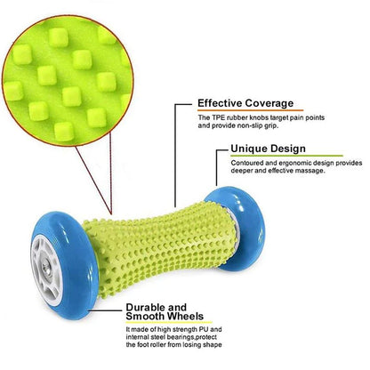 Deep Tissue Foot Massage Roller for Plantar Fasciitis &amp; Pain Relief | رولر تدليك القدم للأنسجة العميقة وتخفيف آلام القدم