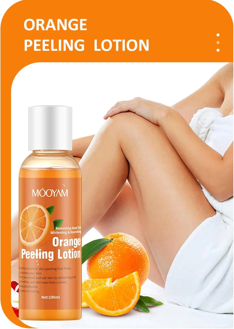 Mooyam Orange Peeling Lotion – Skin Brightening &amp; Exfoliating (100ml) | لوشن مويام بتقشير البرتقال – لتفتيح وتجديد البشرة (١٠٠ مل)