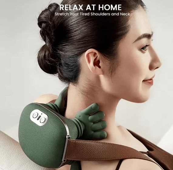 N7 Intelligent Neck and Shoulder Massager with Heat – 3-Level Deep Tissue Shiatsu | جهاز تدليك الرقبة والأكتاف الذكي N7 مع خاصية التدفئة – تدليك شياتسو بـ ٣ مستويات